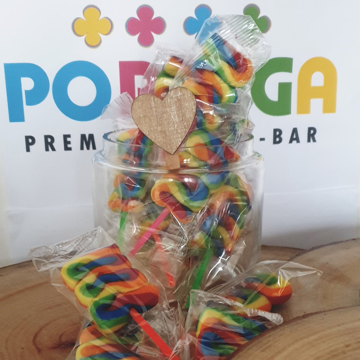 Zig Zag Lollipops Individually Wrapped